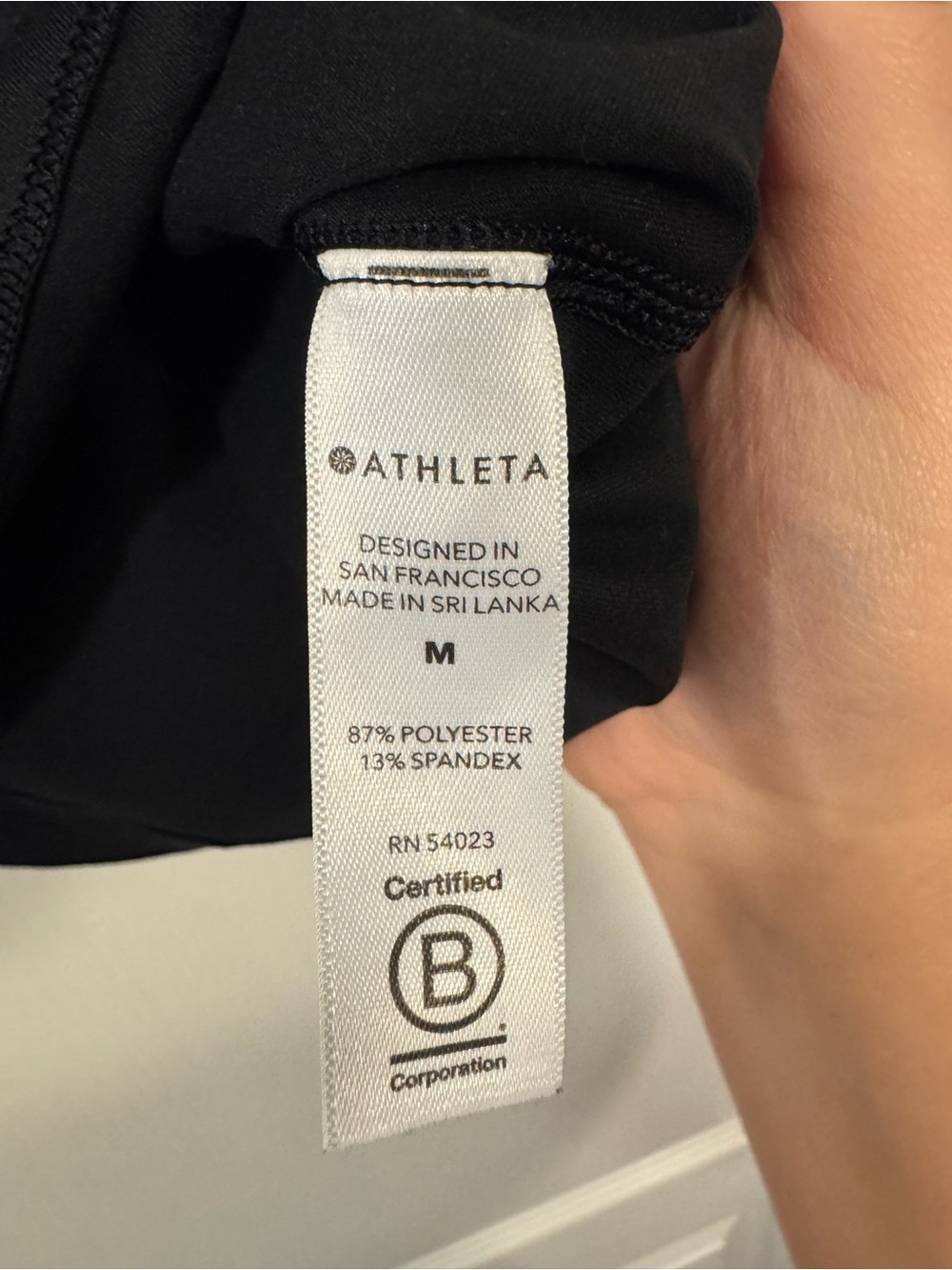 Athleta Black Keyhole Tank Top - Picture 6 of 7